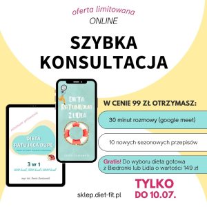 Szybka konsultacja dietetyczna on-line – wróć do diety w 30 minut!